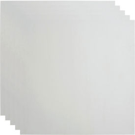 Flat - 23-3/4" x 23-3/4" PVC Lay In Tile in Gloss White