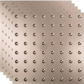 Dome 2 - 23-3/4" x 23-3/4" PVC Lay In Tile in Brushed Nickel