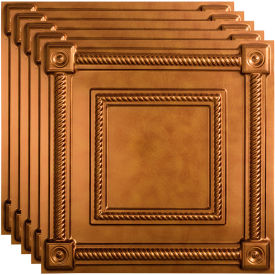 23-3/4" x 23-3/4" PVC Lay In Tile in Antique Bronze - PL6131