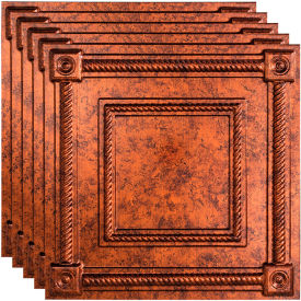 23-3/4" x 23-3/4" PVC Lay In Tile in Moonstone Copper