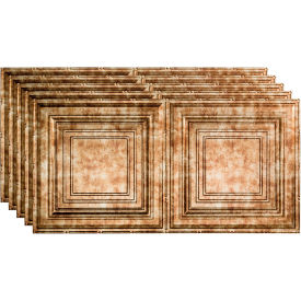 Traditional Style - 48-3/8" x 24-3/8" PVC Glue Up Tile in Bermuda Bronze