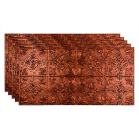 Traditional Style #2 - 48-3/8" x 24-3/8" PVC Glue Up Tile in Moonstone Copper