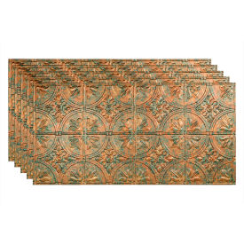 Traditional Style 2 - 48-3/8" x 24-3/8" PVC Glue Up Tile in Copper Fantasy