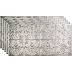 Traditional Style #2 - 48-3/8" x 24-3/8" PVC Glue Up Tile in Brushed Aluminum