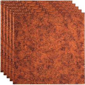 Border Fill - 23-3/4" x 23-3/4" PVC Lay In Tile in Moonstone Copper