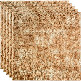 Border Fill - 23-3/4" x 23-3/4" PVC Lay In Tile in Bermuda Bronze
