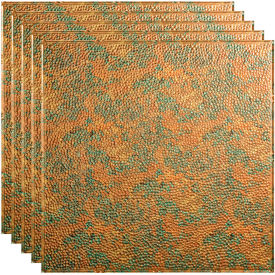 Border Fill - 23-3/4" x 23-3/4" PVC Lay In Tile in Copper Fantasy