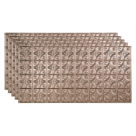 Traditional Style #1 - 48-3/8" x 24-3/8" PVC Glue Up Tile in Brushed Nickel - PG5029