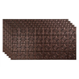 Traditional Style # 1 - 48-3/8" x 24-3/8" PVC Glue Up Tile in Smoked Pewter