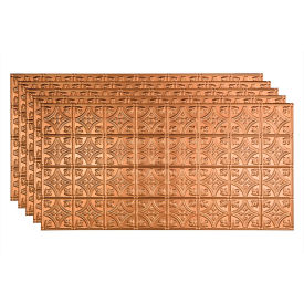 Traditional Style #1 - 48-3/8" x 24-3/8" PVC Glue Up Tile in Polished Copper