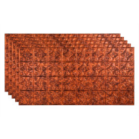 Traditional Style #1 - 48-3/8" x 24-3/8" PVC Glue Up Tile in Moonstone Copper