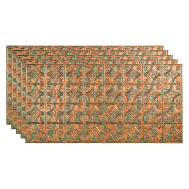 Traditional Style # 1 - 48-3/8" x 24-3/8" PVC Glue Up Tile in Copper Fantasy