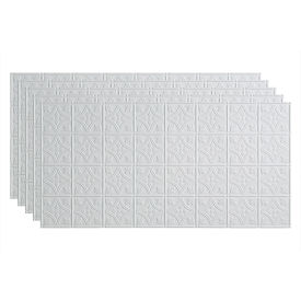 Traditional Style - 48-3/8" x 24-3/8" PVC Glue Up Tile in Matte White - PG5001