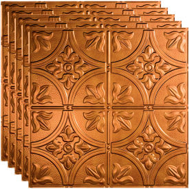 Traditional Style #2 - 23-3/4" x 23-3/4" PVC Lay In Tile in Antique Bronze