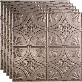 Traditional Style # 2 - 23-3/4" x 23-3/4" PVC Lay In Tile in Galvanized Steel - PL5230