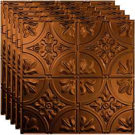 Traditional Style #2 - 23-3/4" x 23-3/4" PVC Lay In Tile in Oil Rubbed Bronze