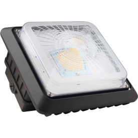 LED Square Canopy Lighting, 40W, 5000 Lumens, 3-5000K, IP65, UL, DLC Premium