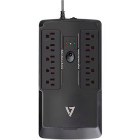 UPS 550VA Desktop Battery Backup System with 10 Outlets (5 Battery Backup + 5 Surge)