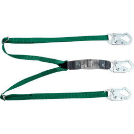 Standard Twin-Leg Adjustable Lanyard, 6', 36C Small Snaphooks