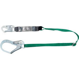 Standard Single-Leg Adjustable Lanyard, 6', Large Snaphooks