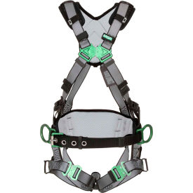 V-FIT 10195133 Construction Harness, Back & Hip D-Rings, Quick-Connect Leg Straps, XS
