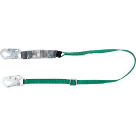 Standard Single-Leg Adjustable Lanyard, 6', Small Snaphooks