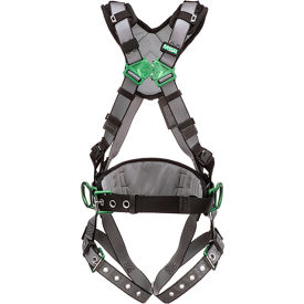 Construction Harness, Back & Hip D-Rings, Tongue Buckle Leg Straps, XS