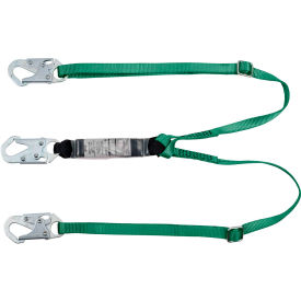 Standard Twin-Leg Adjustable Lanyard, 6 feet, 36C SM Snaphooks, Light Weight Worker