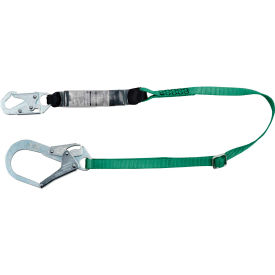 Standard Single-Leg Adjustable Lanyard, 6 feet, 36 inch Snaphooks, Light Weight Worker