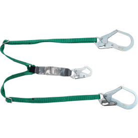 Standard Twin-Leg Adjustable Lanyard, 6 foot, Large Snaphooks