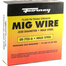 ER70S-6 Mild Steel Solid MIG Welding Wire - .030" - 10 LBS. Spool
