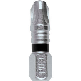 Impact XPS #3 Phillips 1" Insert Bit, Matte Nickel, 5/Pack