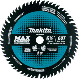 Carbide-Tipped Max Efficiency Miter Saw Blade, 6-1/2"Dia, 60 TPI