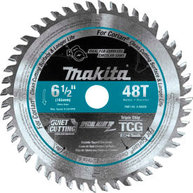 Carbide-Tipped Cordless Plunge Saw Blade, Corian, 6-1/2"Dia, 48 TPI