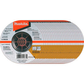 INOX Grinding Wheel, 36 Grit, Type 27, 4" Dia x 1/4"T x 5/8" Cntr Hole Dia, 25/Pk