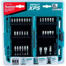 Impact Bit Set, 35 Pc., Detent Ball/Magnetic Hex Locks, Matte Nickel