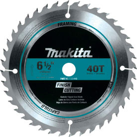 Carbide-Tipped Circular Saw Blade, Fine Crosscutting, 6-1/2"Dia, 40 TPI