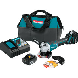 Cordless Cut-Off/Angle Grinder Kit, 5.0Ah, 18V, Li-Ion, 8500RPM