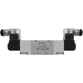 5/2 Double Solenoid Valve, External Pilot G 1/8, 24V DC/3W Coil, LED Connection