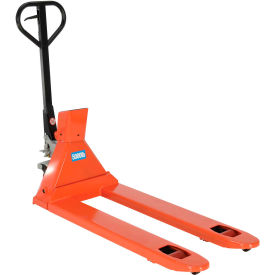 Manual Pallet Jack Scale Truck, NTEP Approved, 5000 lb. Capacity, 21-/12"W x 46"L Forks