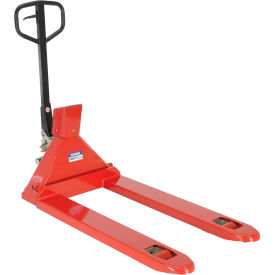 Manual Pallet Jack Scale Truck & Printer, NTEP Approved, 5000 lb. Capacity, 27"W x 46"L Forks