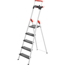 5 Step Aluminum Folding Step Ladder