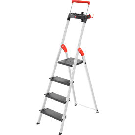 4 Step Aluminum Folding Step Ladder