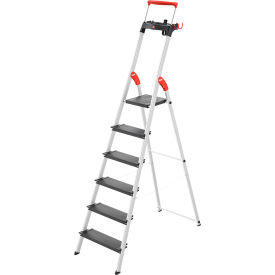 6 Step Aluminum Folding Step Ladder