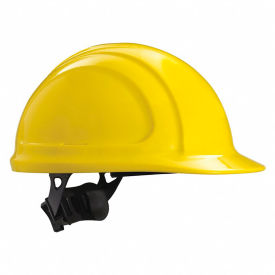 Hard Hat, Front Brim, Type 1, Class E, Ratchet, Yellow