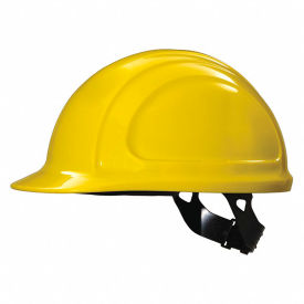 Hard Hat, Front Brim, Type 1, Class E, Pinlock, Yellow