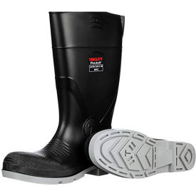Pulsar Knee Boot, Composite Safety Toe, 15"H, Black/Gray, Size 6