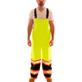 Icon Overall, Fluorescent Lime/Black - Snap Fly Front, XL