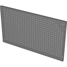 Wall Mountable Pegboard Panel With (10) 8" Pegboard Hooks, 34-3/4"W x 1"D x 20-3/4"H - Gray