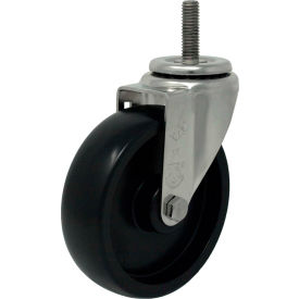 Swivel Stem Caster - 3"Dia. Polyolefin with 1-1/2"H Stem - 250 Lb. Cap.